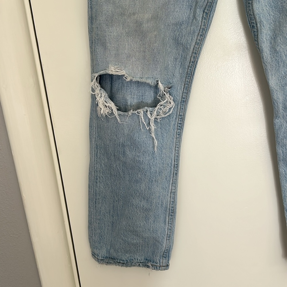 Agolde Riley High Rise jeans with holes - Picture 3 of 9